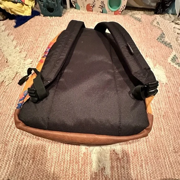 Jansport Trans Backpack - Orange with Floral Pattern. Cottage-core - Picture 7 of 7